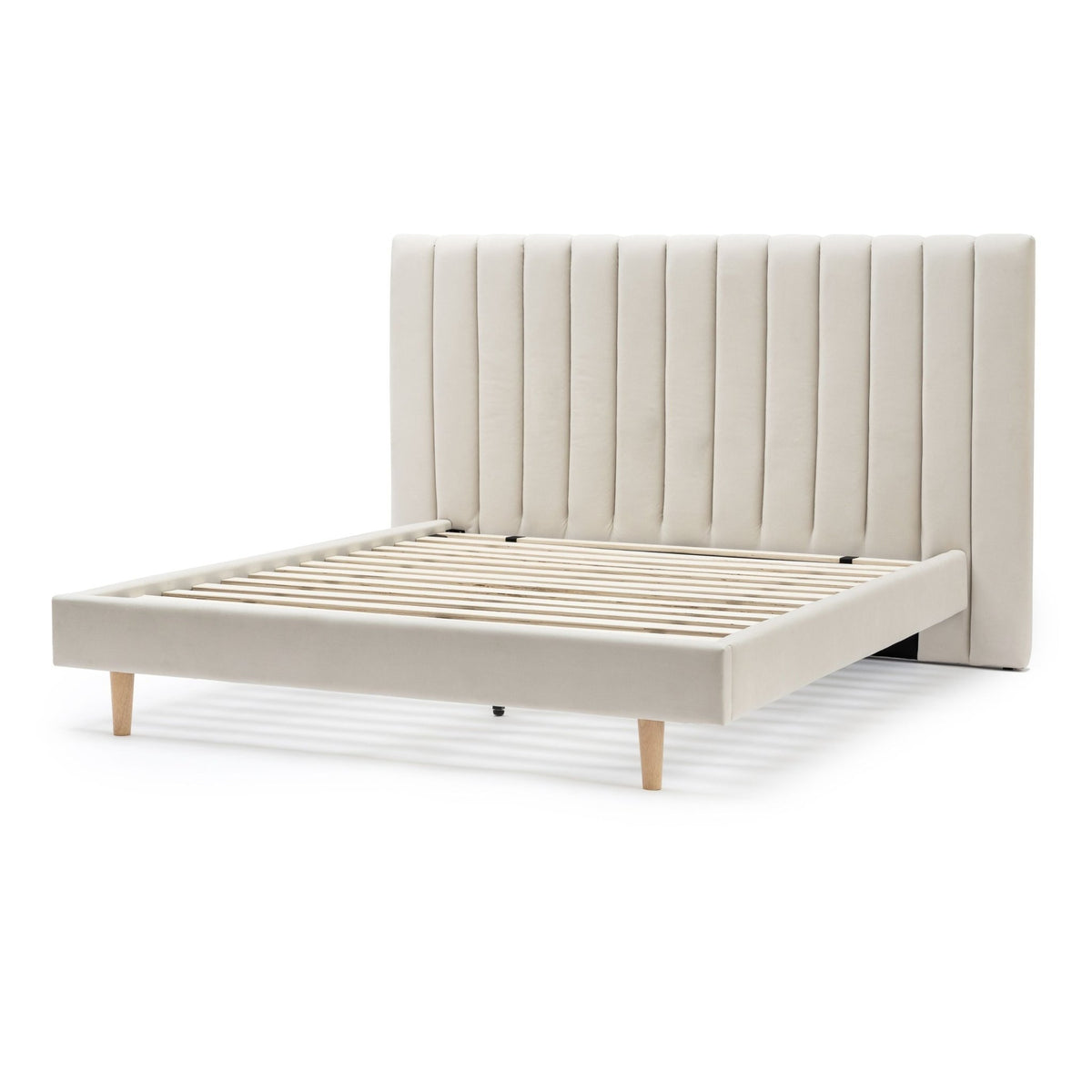 Martina Standard Bed - Beige - Beds Loom Collection Loom Collection Dubai