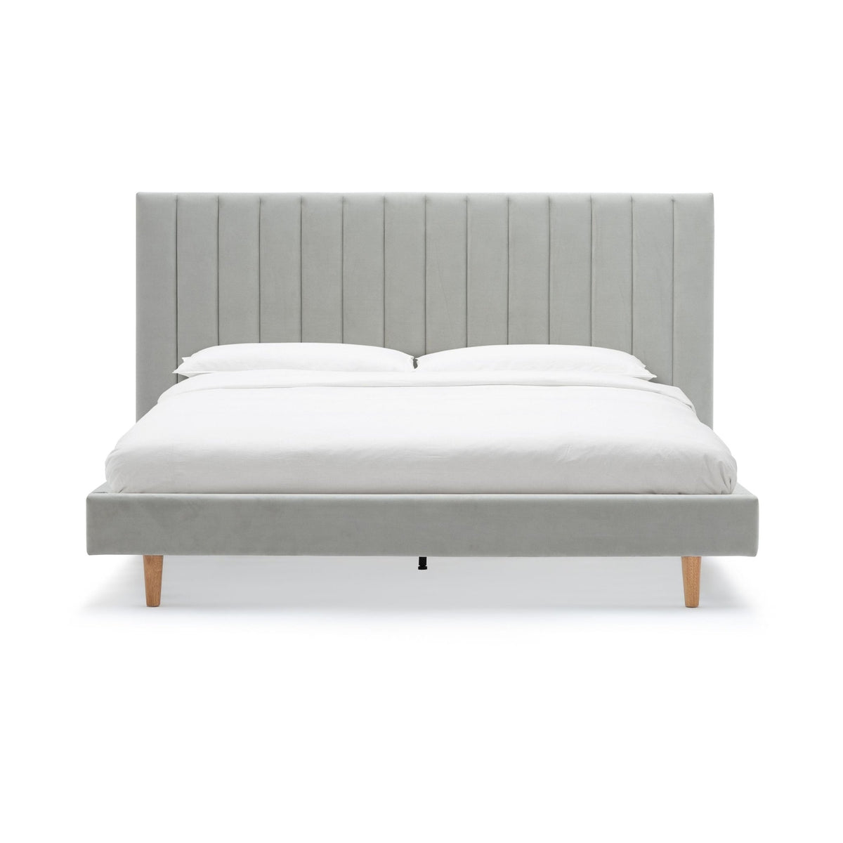 Martina Standard Bed - Silver - Beds Loom Collection Loom Collection Dubai