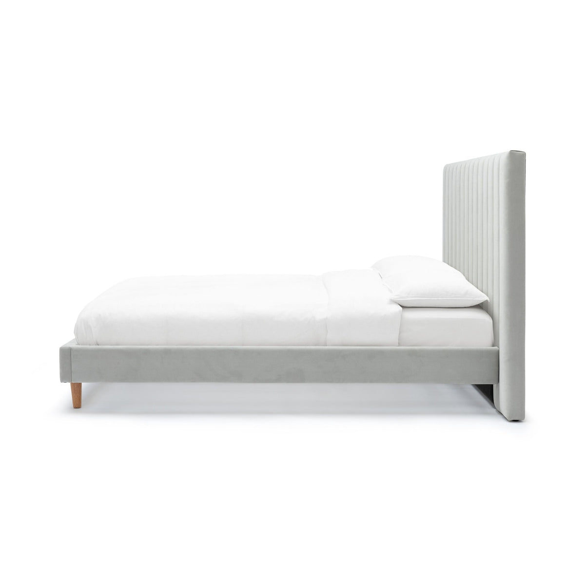 Martina Standard Bed - Silver - Beds Loom Collection Loom Collection Dubai