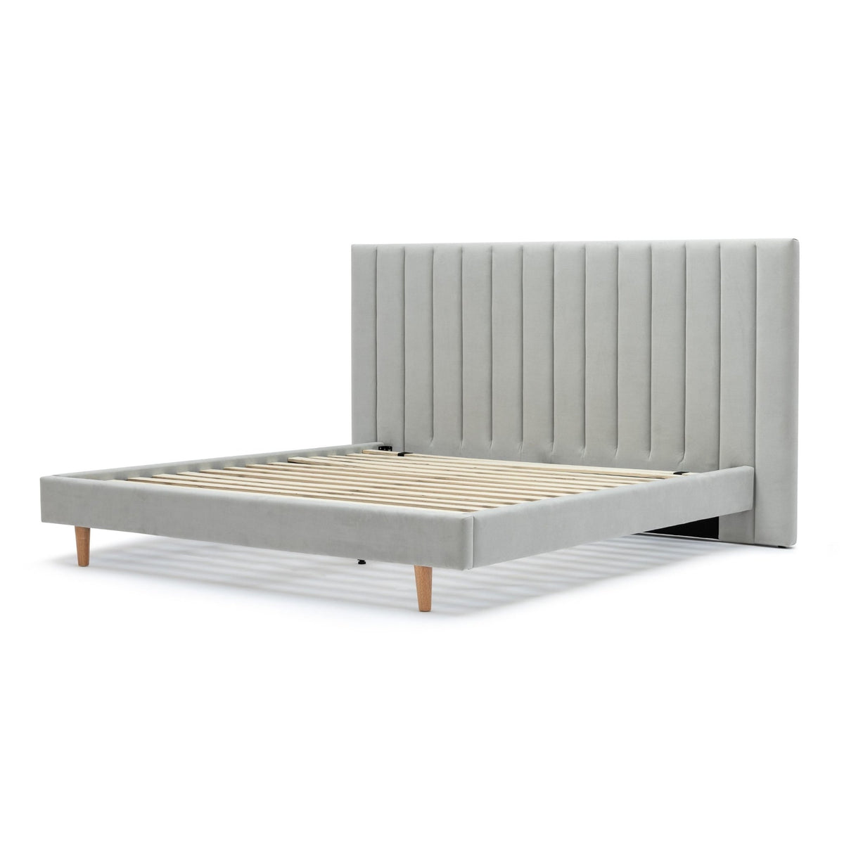 Martina Standard Bed - Silver - Beds Loom Collection Loom Collection Dubai