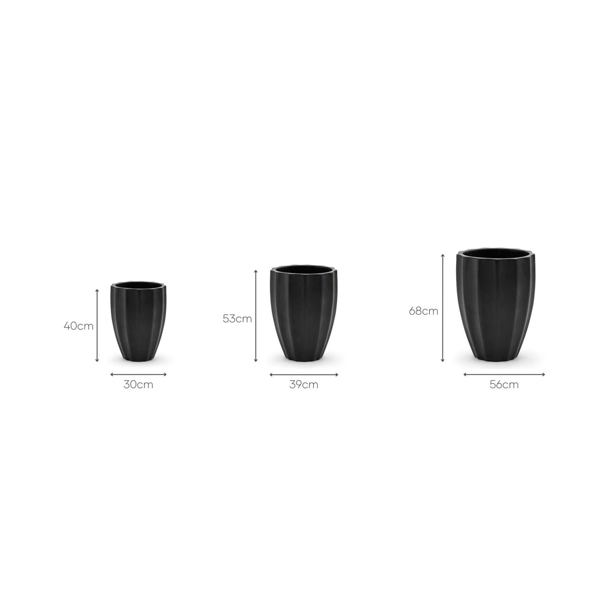 Maven Planter - Black - Pots & Planters Loom Collection Loom Collection Dubai
