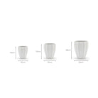 Maven Planter Set Of 3 - Chalk - Pots & Planters Loom Collection Loom Collection Dubai
