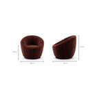 Meg Swivel Chair - Burgundy