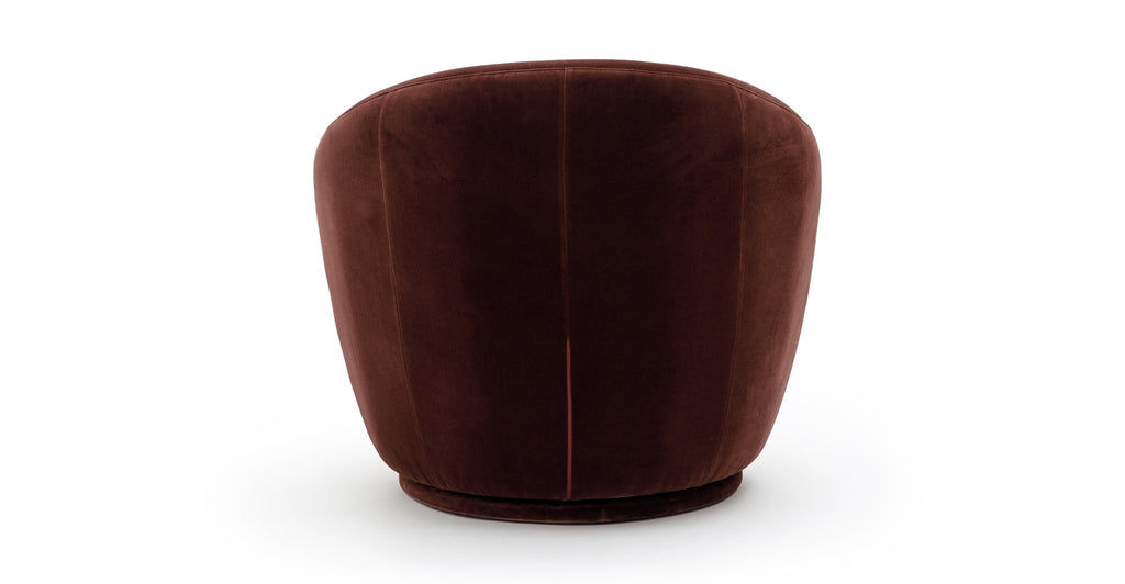 Meg Swivel Chair - Burgundy - Loom Collection