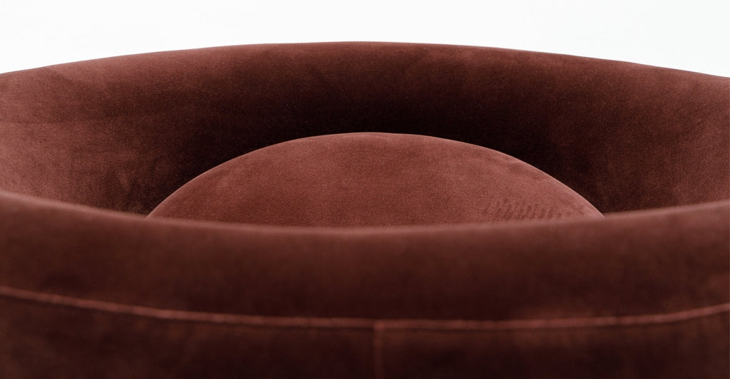 Meg Swivel Chair - Burgundy - Loom Collection