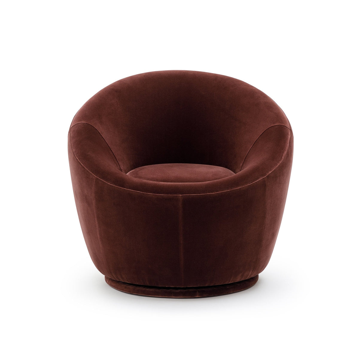 Meg Swivel Chair - Burgundy