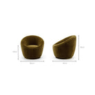 Meg Swivel Chair - Moss