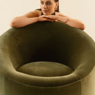 Meg Swivel Chair - Moss - Accent Chairs Loom Collection Loom Collection Dubai