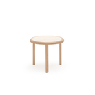 Meld Side Table - Blonde Oak & Travertine - Side Tables Tolv Loom Collection Dubai