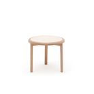Meld Side Table - Blonde Oak & Travertine - Side Tables Tolv Loom Collection Dubai