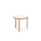 Meld Side Table - Blonde Oak & Travertine - Side Tables Tolv Loom Collection Dubai