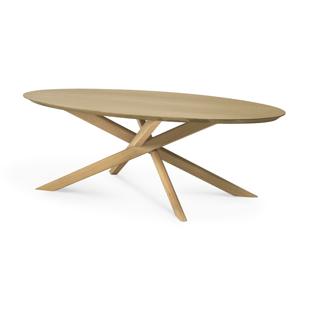 Mikado Oval Dining Table - Oak - Loom Collection