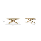 Mikado Oval Dining Table - Oak - Oval Dining Tables Ethnicraft Loom Collection Dubai
