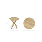 Mikado Side Table - Oak - Side Tables Ethnicraft Loom Collection Dubai