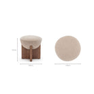 Milo Ottoman - Mushroom - Ottomans Loom Collection Loom Collection Dubai