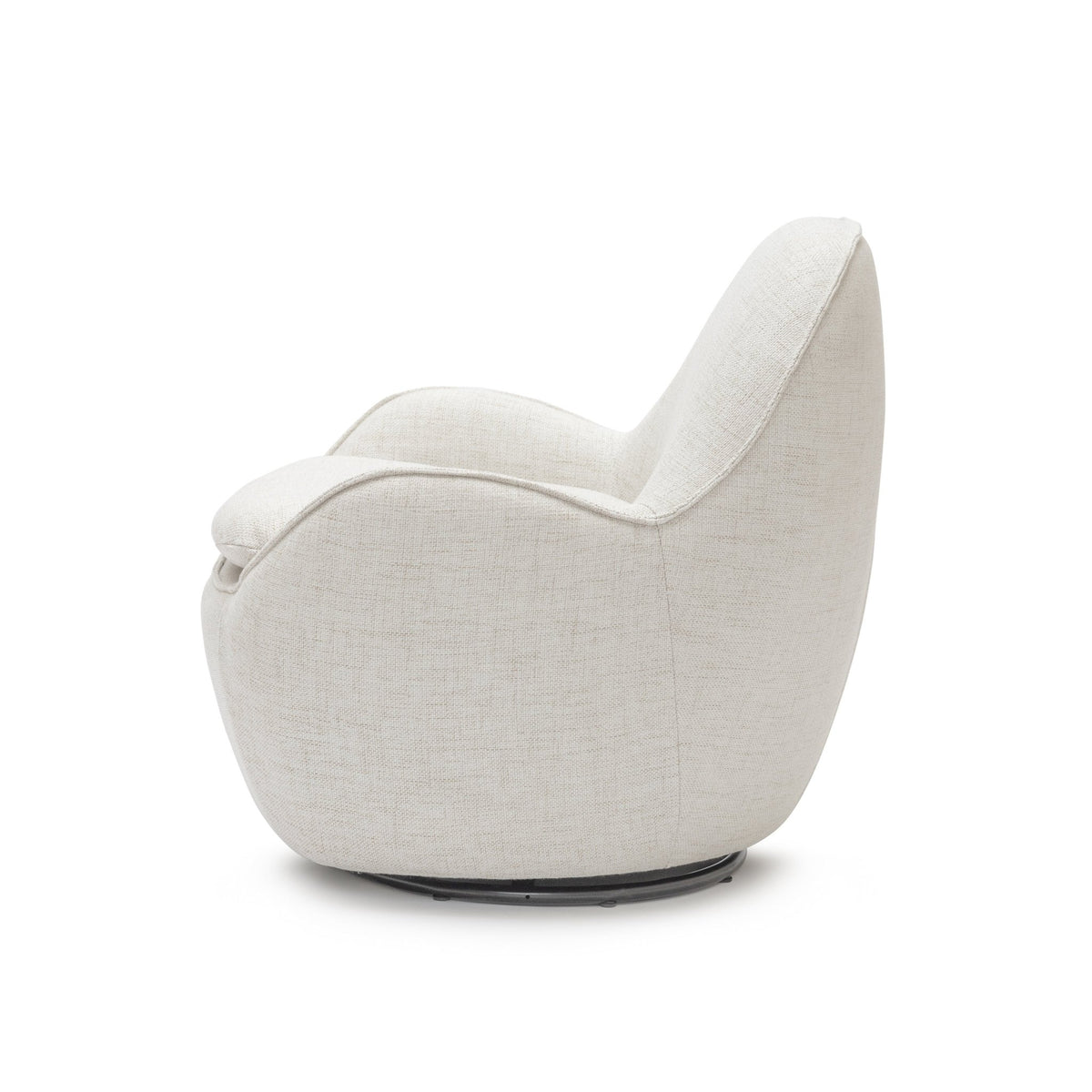 Moby Swivel Accent Chair - Beige