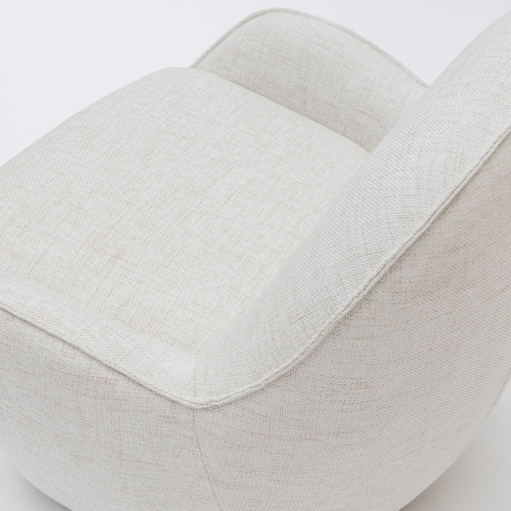 Moby Swivel Accent Chair - Beige - Loom Collection