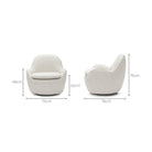 Moby Swivel Accent Chair - Beige