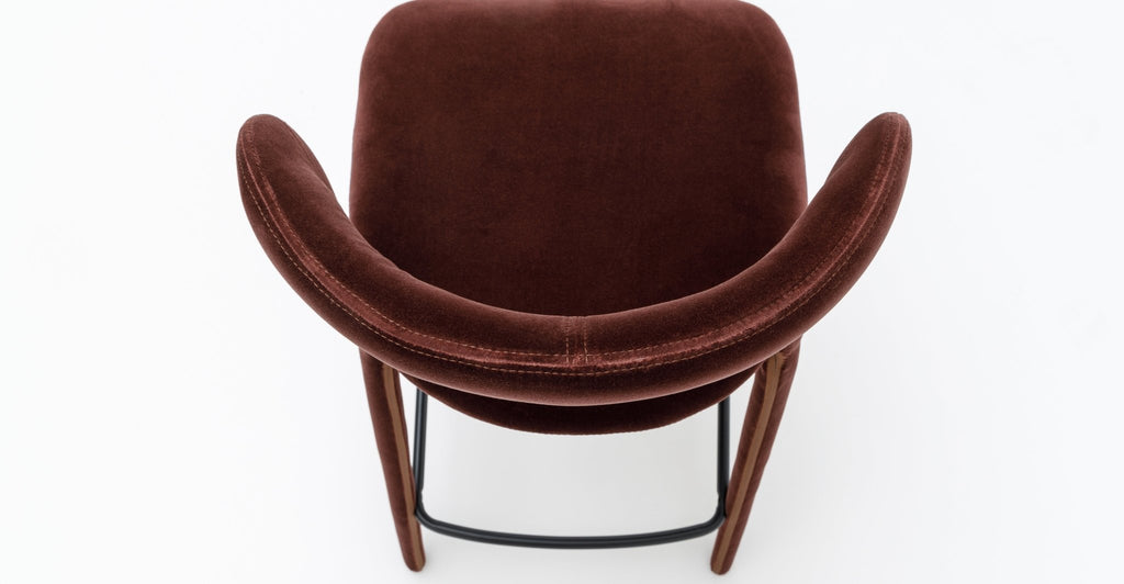 Monaco Counter Chair - Burgundy - Loom Collection