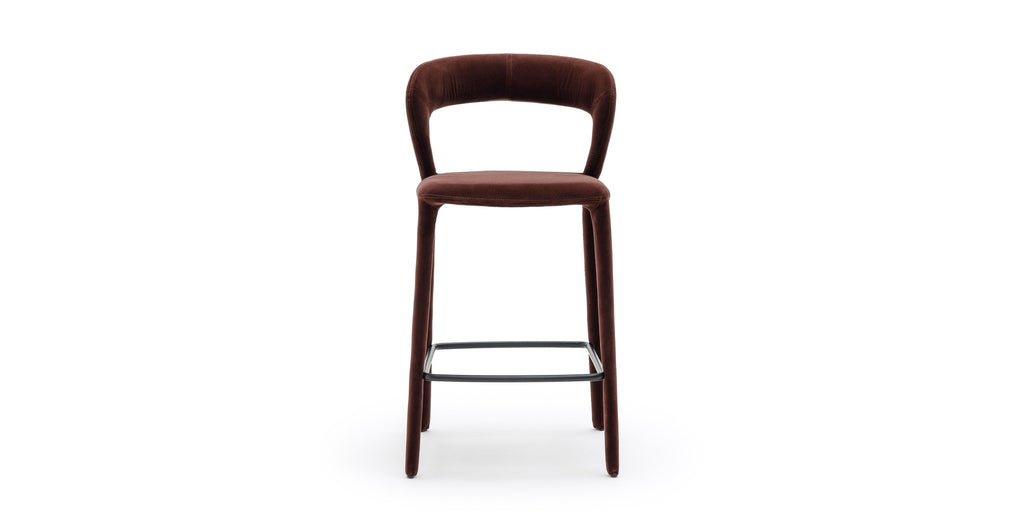 Monaco Counter Chair - Burgundy - Loom Collection