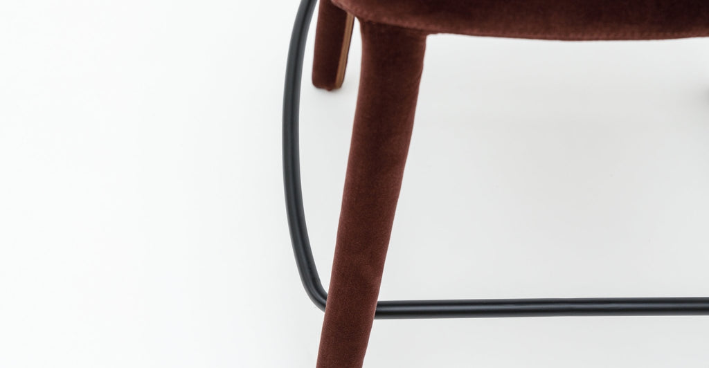 Monaco Counter Chair - Burgundy - Loom Collection