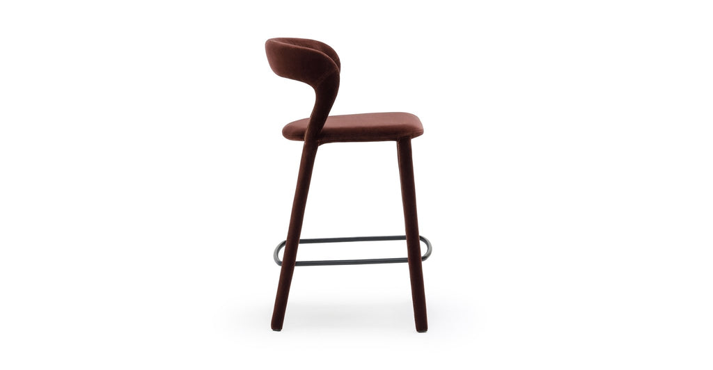 Monaco Counter Chair - Burgundy - Loom Collection