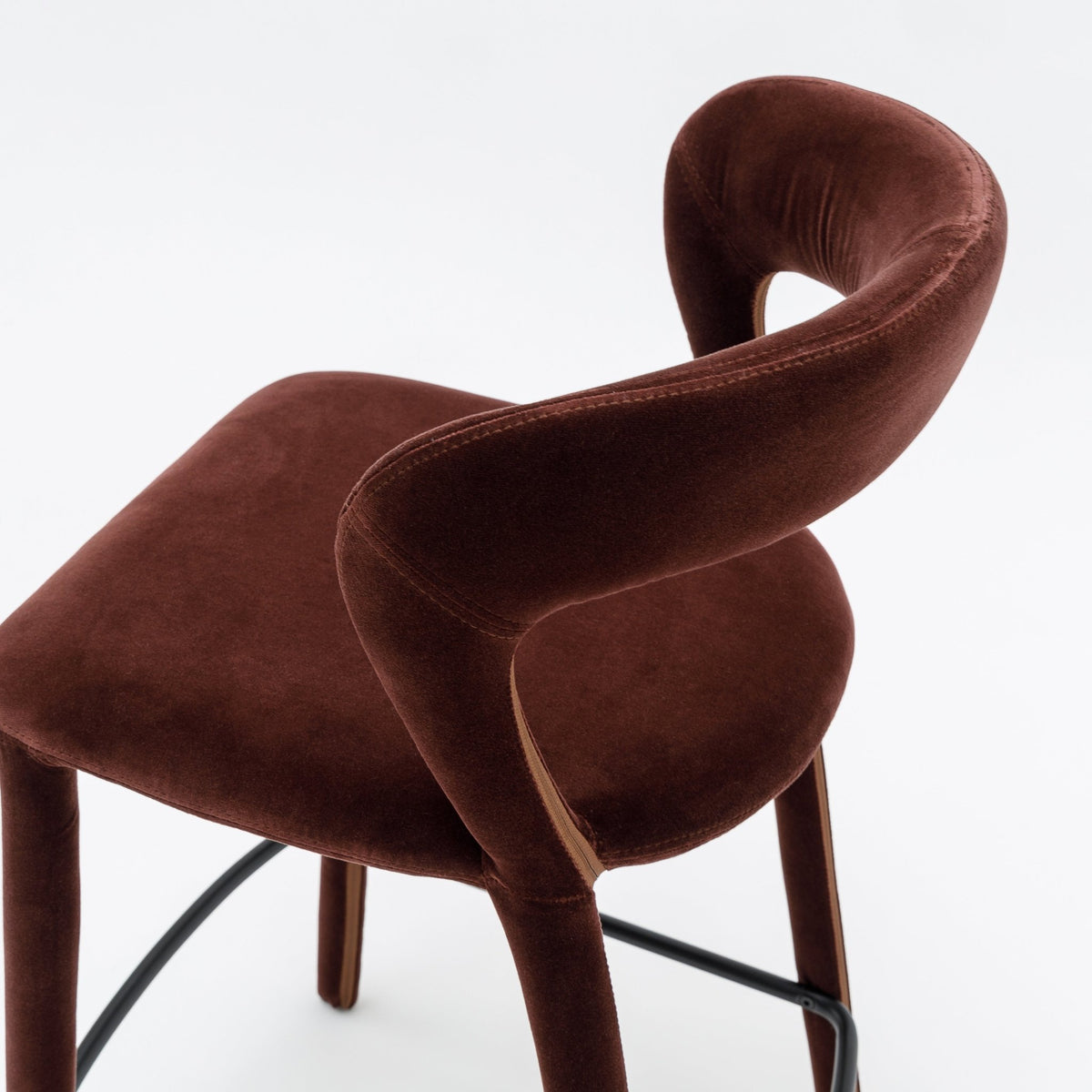 Monaco Counter Chair - Burgundy