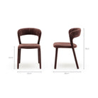Monaco Dining Chair - Burgundy