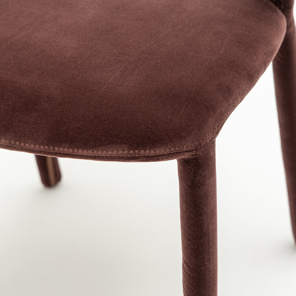Monaco Dining Chair - Burgundy - Loom Collection