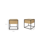 Monolit Bedside Table - Bedside Tables Ethnicraft Loom Collection Dubai