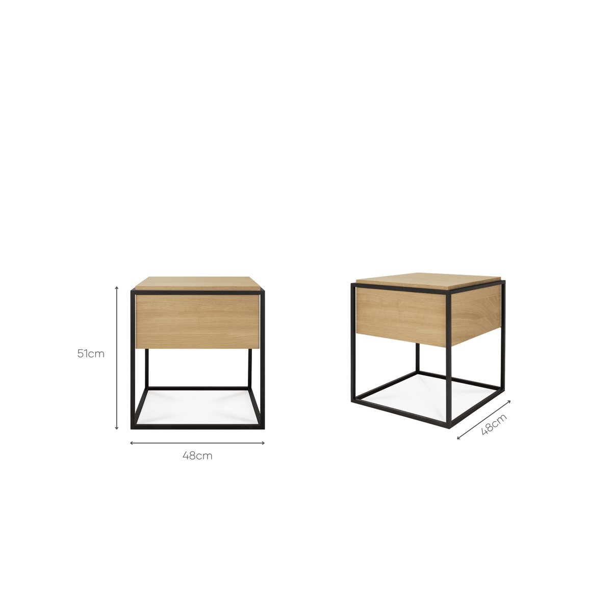 Monolit Bedside Table - Bedside Tables Ethnicraft Loom Collection Dubai