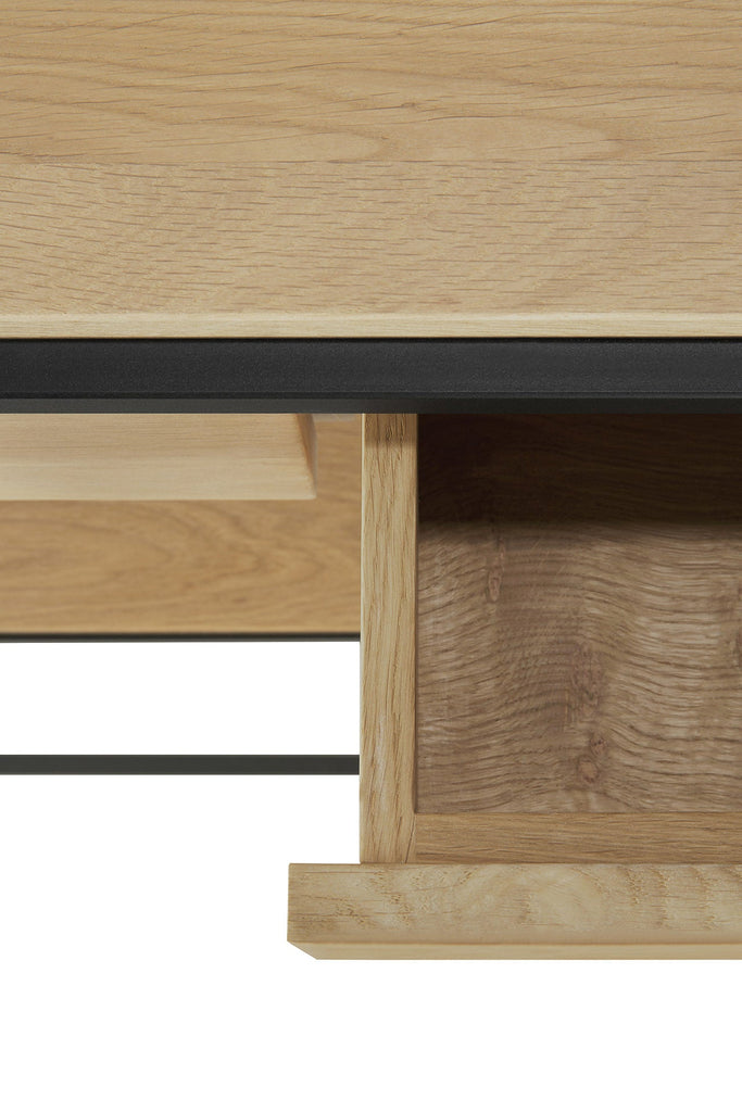 Monolit Console - Oak - 2 Drawers - Loom Collection