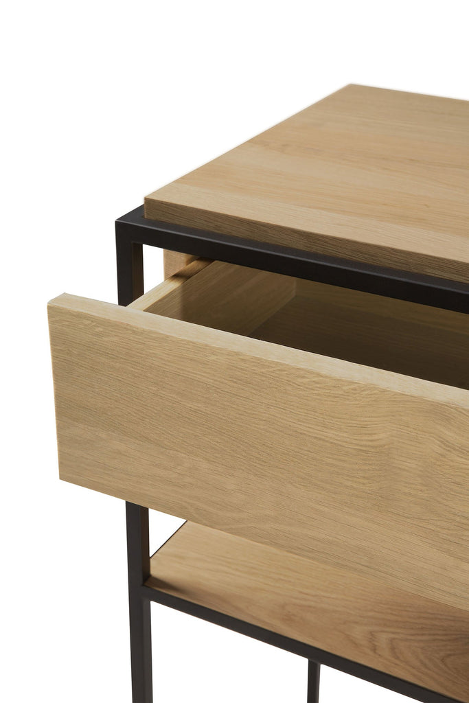 Monolit Console - Oak - 2 Drawers - Loom Collection