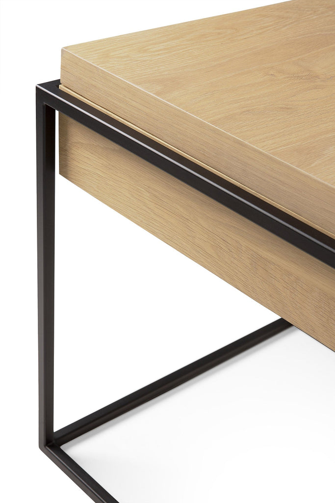 Monolit Side Table - Oak - Square - Removable Cover - Loom Collection