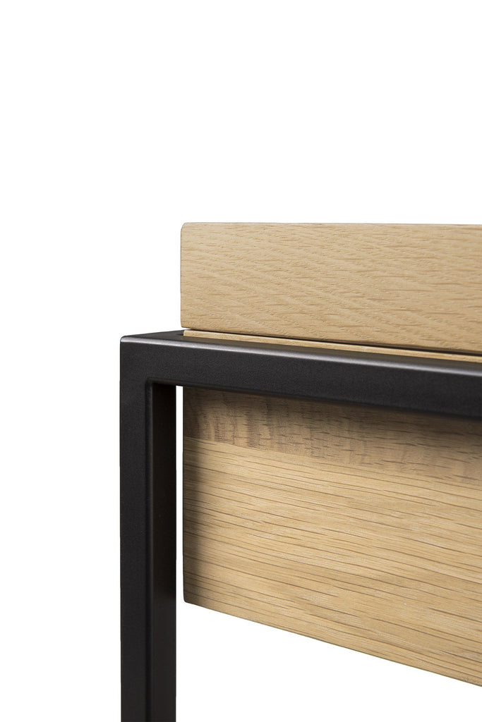 Monolit Side Table - Oak - Square - Removable Cover - Loom Collection