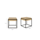 Monolit Side Table - Oak - Side Tables Ethnicraft Loom Collection Dubai