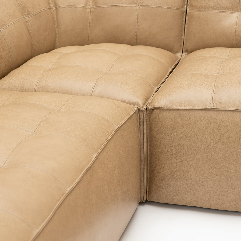 Muse Corner Open End Sofa - Arena Leather - Loom Collection