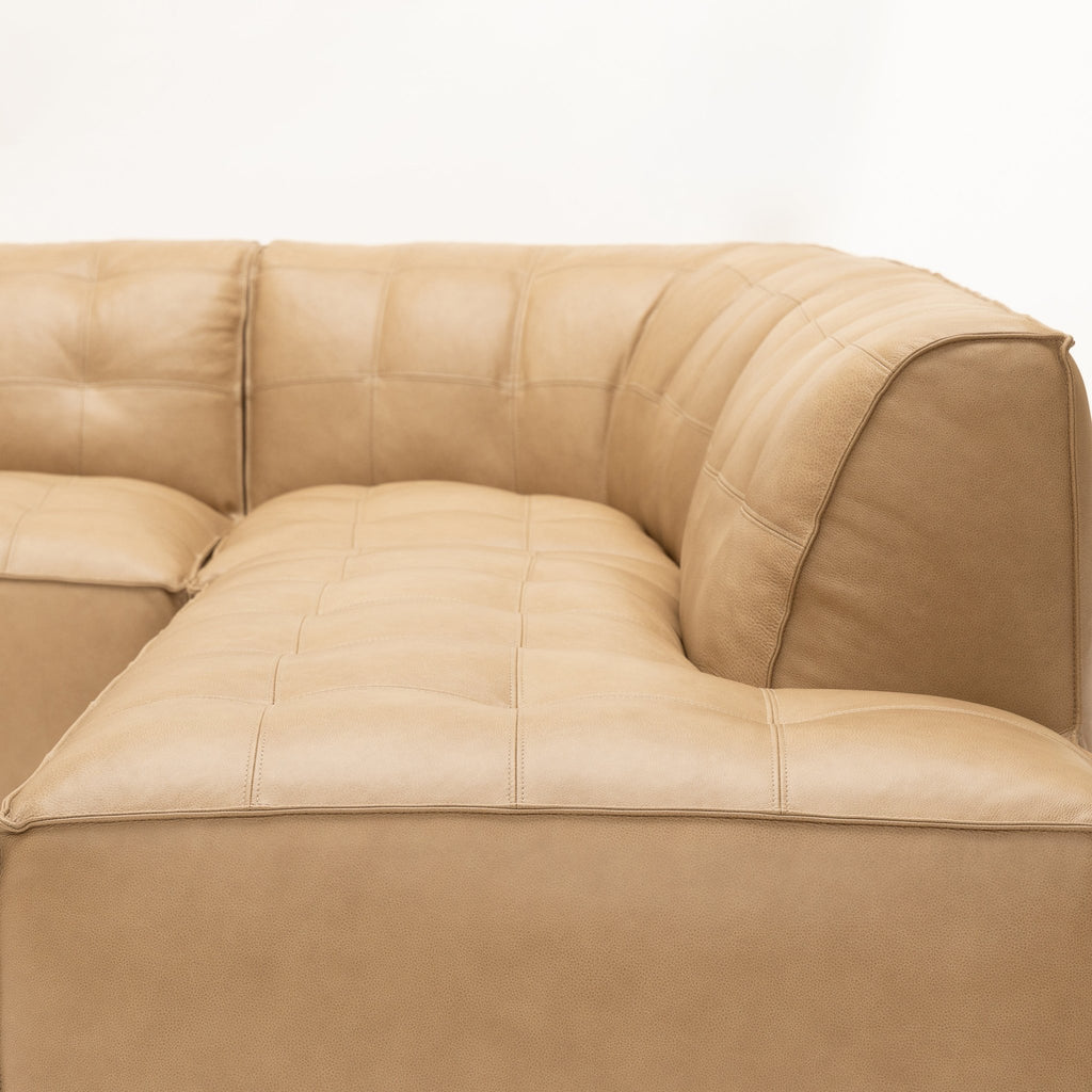 Muse Corner Open End Sofa - Arena Leather - Loom Collection