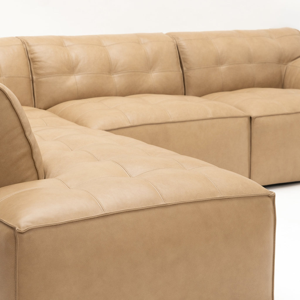 Muse Corner Open End Sofa - Arena Leather - Loom Collection