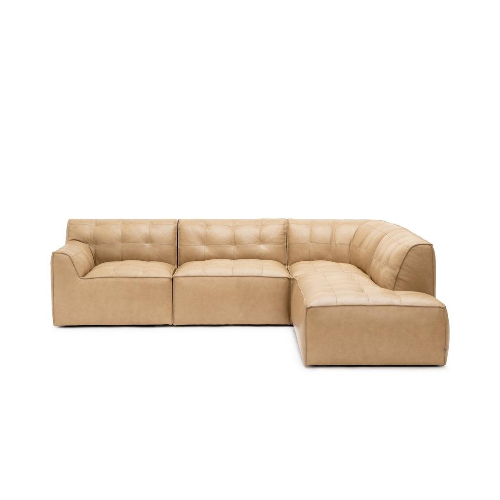 Muse Corner Open End Sofa - Arena Leather - Loom Collection