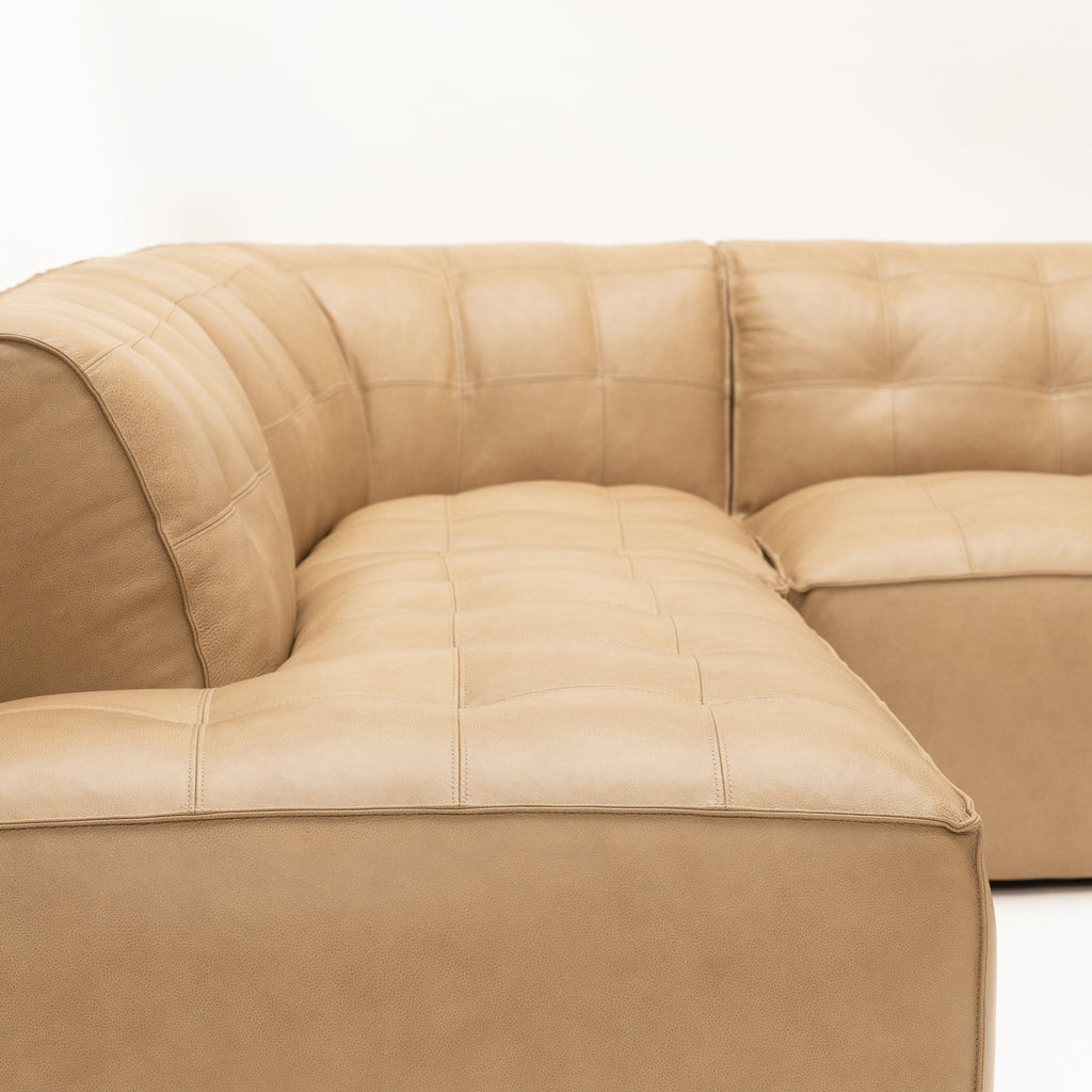 Muse Corner Open End Sofa - Arena Leather - Loom Collection