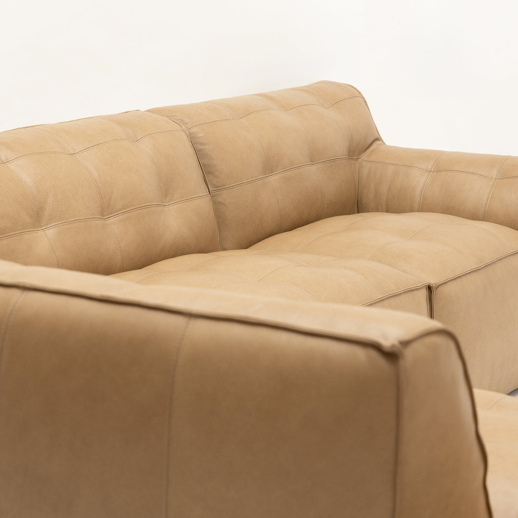 Muse Corner Open End Sofa - Arena Leather - Loom Collection