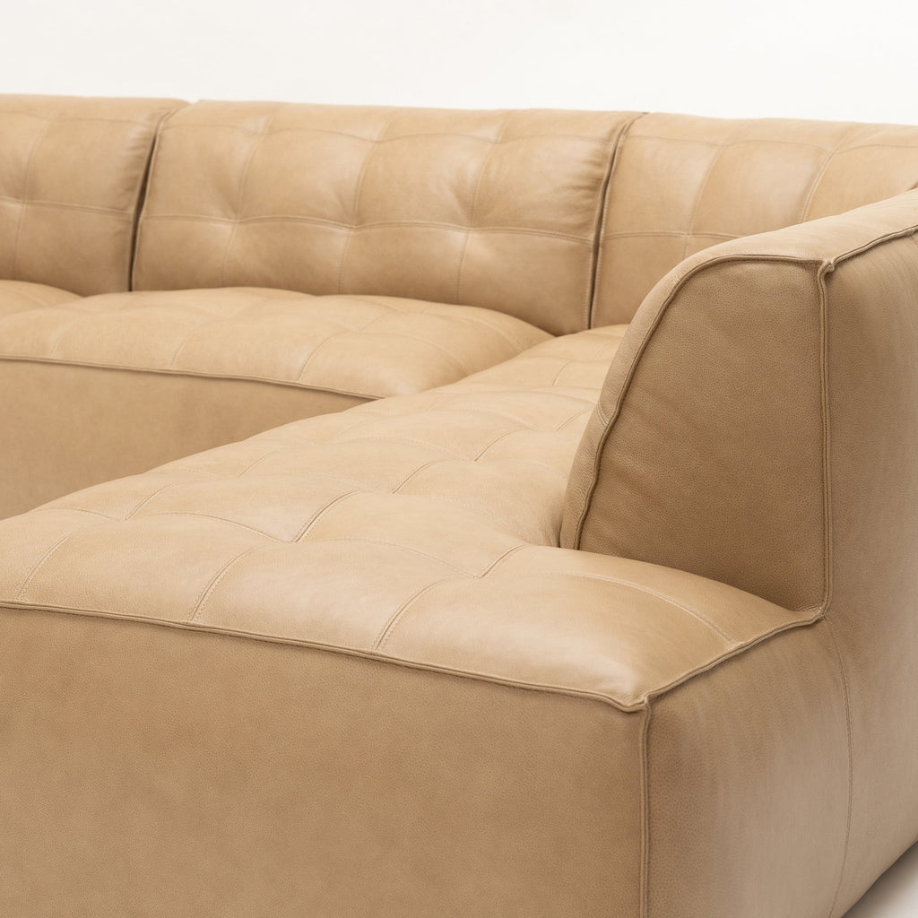 Muse Corner Open End Sofa - Arena Leather - Loom Collection