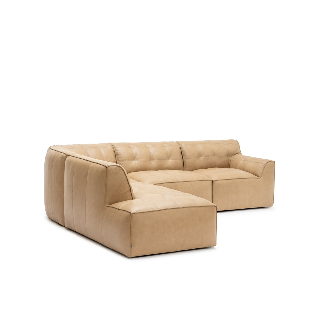 Muse Corner Open End Sofa - Arena Leather - Loom Collection