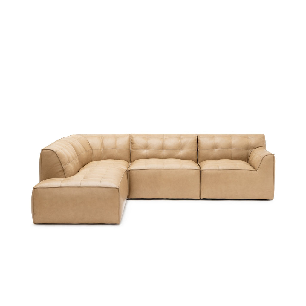 Muse Corner Open End Sofa - Arena Leather - Loom Collection