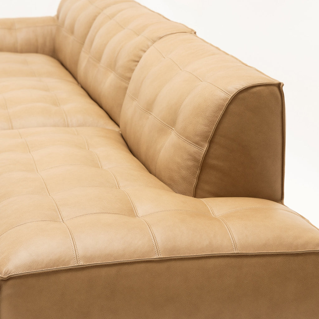 Muse Large Open End Sofa - Arena Leather - Loom Collection