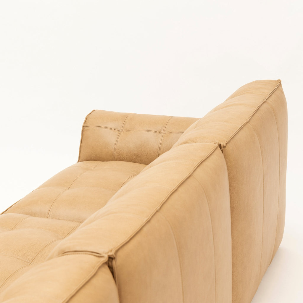 Muse Large Open End Sofa - Arena Leather - Loom Collection