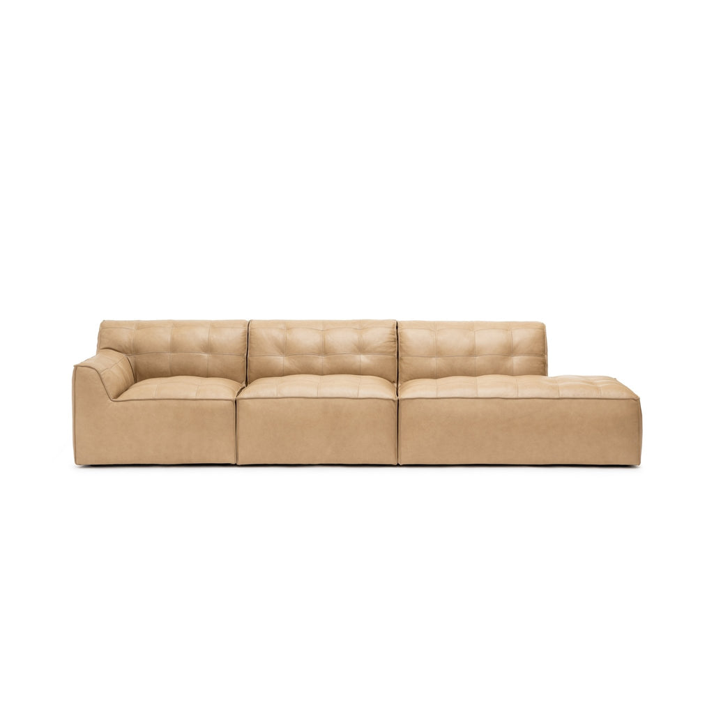 Muse Large Open End Sofa - Arena Leather - Loom Collection