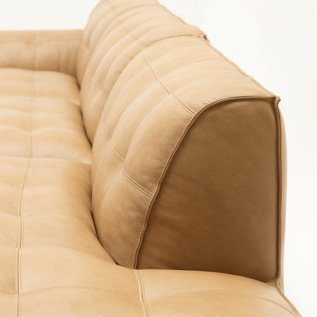 Muse Large Open End Sofa - Arena Leather - Loom Collection