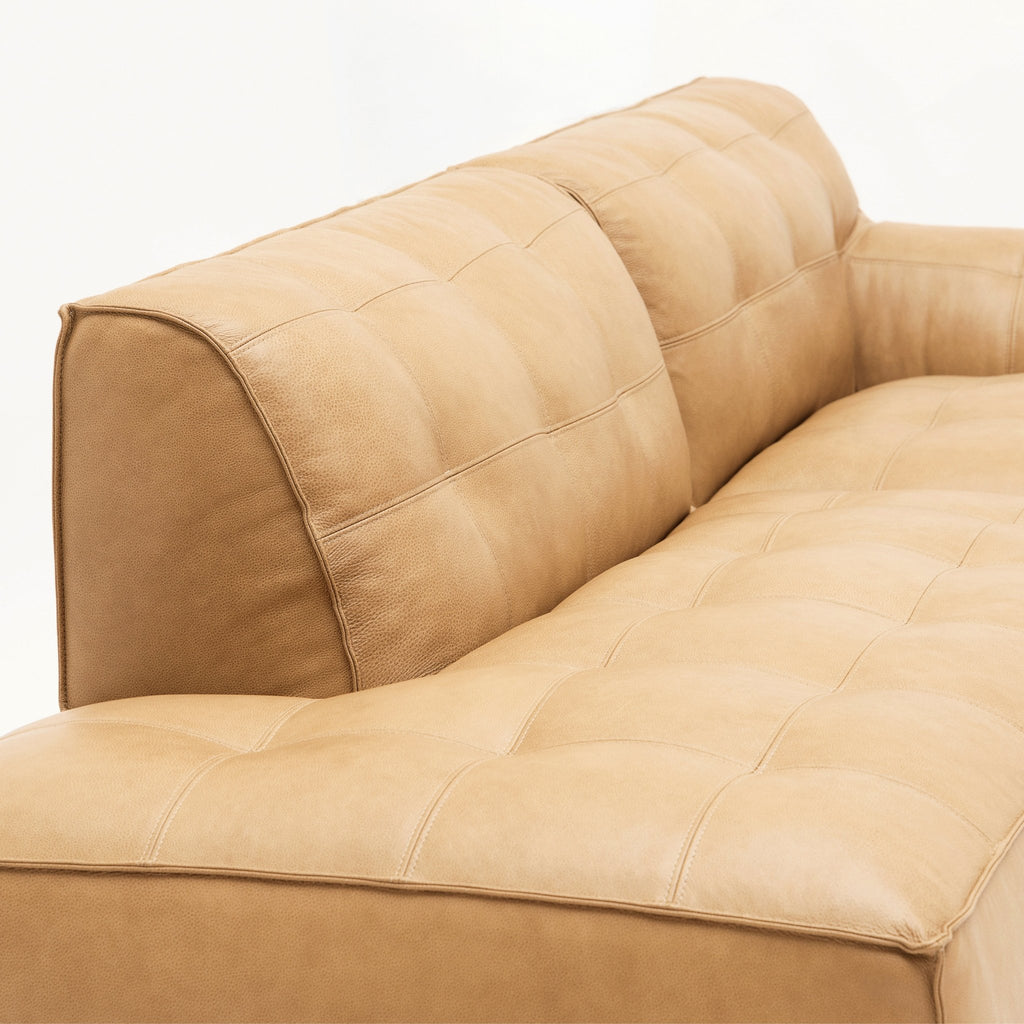 Muse Open End Sofa - Arena Leather - Loom Collection